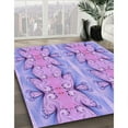 thumbnail image 3 of Ahgly Company Machine Washable Indoor Rectangle Transitional Mauve Purple Area Rugs, 8' x 10', 3 of 7