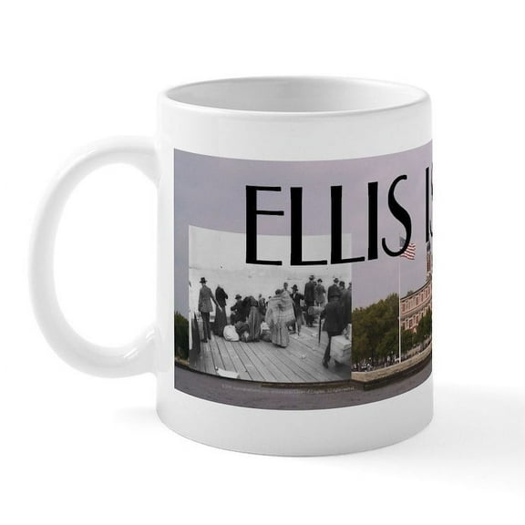 CafePress - ABH Ellis Island - 11 oz Ceramic Mug - Novelty Coffee Tea Cup