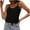 Noir, variante sur Tidyack , Article Chaud, Blouse Sans Manches Décontractée pour Femmes, Haut à Col en V, Couleur Unie, Matériau en Coton Doux, Style Polyvalent, pour Usage Quotidien, Bureau/voyage, Tissu Respirant, Débardeur Décontracté