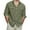 Army Green, variant on Fmbrln Mens Cotton Linen Long Sleeve Shirts Summer Casual Button Shirts Holiday Beach Shirts with Pockets Army Green 5XL