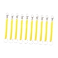 thumbnail image 3 of 10 unidades de cordón elástico en espiral para teléfono, llavero elástico antirrobo, resorte Amarillo, 3 of 7