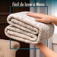 thumbnail image 4 of Magma Life Alfombra Grande de 90x150 cm (3x4.9 ft), Color Gris, Estilo Moderno, Suave al Tacto Tipo Cachemira, Antiderrapante, Ideal para Sala, Recámara u Oficina, Tapete para Interiores, 4 of 8