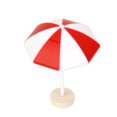 thumbnail image 3 of Eease Beach Sun Umbrella Miniature Landscape Bonsai mini house Decor (Red), 3 of 6