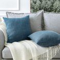 thumbnail image 3 of Cushion Covers Set of 2 Linen Decorative Square Pillow Cases, 3 of 5