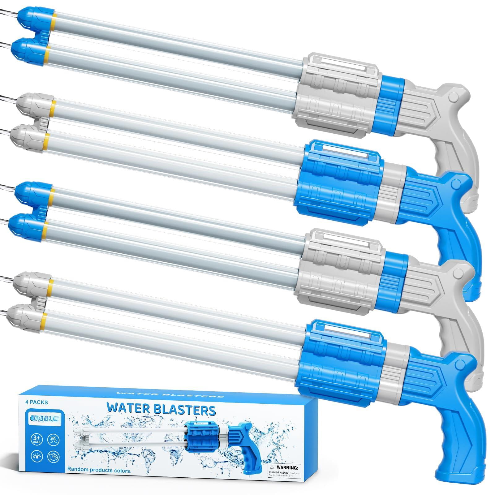 4 Packs Double-nozzles Water Blaster Toys For Outdoor Summer Play