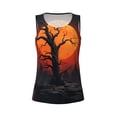 thumbnail image 5 of Goofa Yellow Castle Sunset Tree Printed Womens Workout Tops for Women Sleeveless Yoga Shirts Athletic Running Tank Tops Sleeveless Gym Clothes Workout Apparel-Medium, 5 of 9