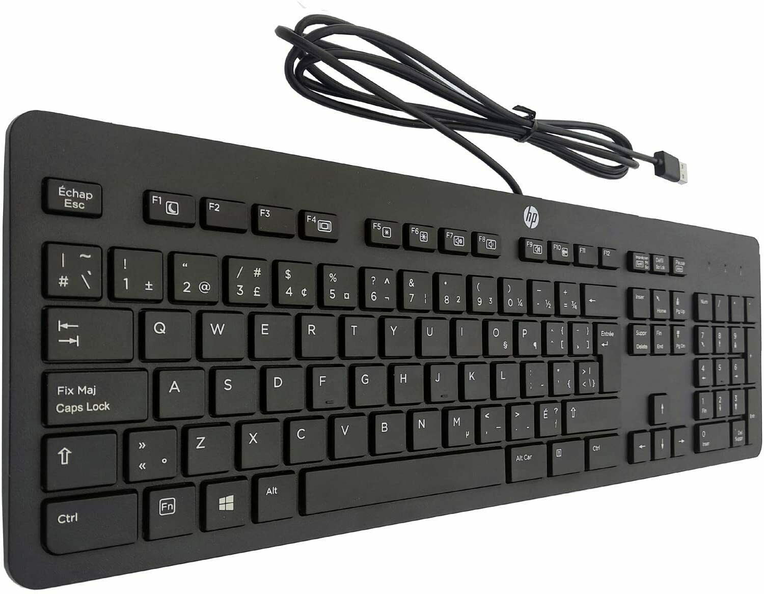 Encommium Abe flugt HP Keyboard Business Black Slim Style USB English Windows 8 Enhanced QWERTY  (Standard) 803181-001 803181001 803181-202 803823-001 SK2120 KU1469(Used) -  Walmart.com