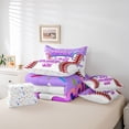thumbnail image 6 of Feelyou Dreamy Birthday Cake Twin Bedding Sets 7-Piece, Cartoon Baseball Stripes Bedding Comforter Set, Eat Sleep Sport Reversible Sheet Sets, Luxury Bedroom Decor, 6 of 8