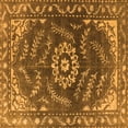 thumbnail image 1 of Ahgly Company Indoor Square Oriental Orange Industrial Area Rugs, 7' Square, 1 of 4