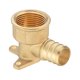 thumbnail image 4 of Accesorio de plomería Accesorios de engarzado Pex de latón Conector portátil, Codo de oreja de gota multiusos de cobre a prueba de fugas Accesorio de engarzado Pex 075 pulgadas NPT mayimx Codo de oreja caída, 4 of 9