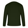 thumbnail image 5 of Dagegui Mens Basic Shirts Long Sleeve V Neck T-Shirts Solid Color Casual Loose Pullover Shirt Lightweight Breathable Fall Tops Men's Daily Tees Army Green,S, 5 of 5