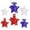 D, variant on SLYNSHome 250th Anniversary 6Pcs Stars Table Decor Glitter Red White Blue Patriotic Star Tiered Tray Decor Fourth of July Independence Day Decoration