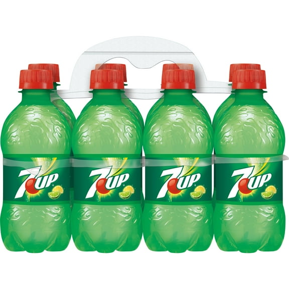 7UP Caffeine Free Lemon Lime Soda Pop, 12 fl oz, 8 Pack Bottles