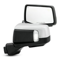 AKKON - Fit 2019-2023 Chevy Silverado 1500 Pickup Truck Tow Mirror Power Heated Turn Signal Blind Spot Light Temp Sensor Chrome