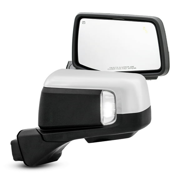 AKKON - Fit 2019-2023 Chevy Silverado 1500 Pickup Truck Tow Mirror Power Heated Turn Signal Blind Spot Light Temp Sensor Chrome