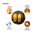 thumbnail image 4 of Pack 6 Velas Grandes Led Flama Realista Belug, Amarillo, 4 of 5