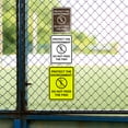 thumbnail image 4 of Signs ByLITA Portrait Round Protect The Environment, Do Not Feed the Fish ABS Plastic | Laser Engraved | Easy Installation | Elegant Design Sign (Brushed Silver) - Small, 4 of 7
