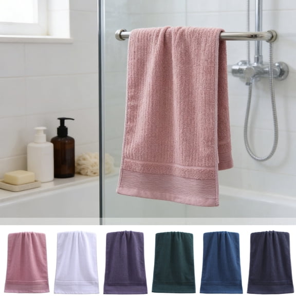 Extra Large Cotton Bath Towel 29.5 x 13.8 Inch – Super Soft Quick Dry Lightweight and Absorbent Body Wrap for Bathroom Travel and Gym