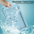thumbnail image 6 of for iPad mini 1/2/3/4/5 Case for Kids with 90° Rotatable Folding Butterfly Stand Shoulder Strap Cover Heavy Duty Protection for iPad mini 1/2/3/4/5, Lightblue, 6 of 6