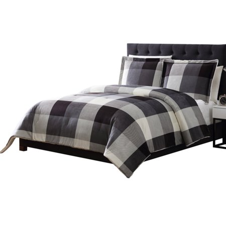 Tanner Ii Plaid Sherpa Comforter Set By Mountain Ridge Walmart Com