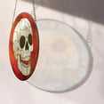 thumbnail image 4 of Stained Glass Window Hanging - Halloween Decoration White Skeleton Skull Suncatcher for Door Garden Spooky Red Sun Catchers Gothic Decor Horror Gifts for Women Men Friend Boy, 4 of 6