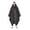 Black, variant on Unir Durable Waterproof Hooded Rain Poncho for Adults, Full Zip Closure, Tear-Resistant PU Outdoor Hiking Rain Cape, 1 Piece, One Size