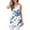 Blue Tie Dye, variant on Womens Summer Casual Tank Tops Sleeveless V-Neck Tees Pleated Tunic Blouses Shirt