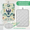 thumbnail image 6 of Yayeee Pot Holders Kitchen Heat Resistant with Pocket 7"x9.8" Cotton Oven Cooking Hot Pads, Green Animals Pattern, 6 of 7