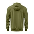 thumbnail image 6 of HAOTAGS Sport Hoodie Jacket for Men, Full Zip Up Active Long Sleeve Hooded Sweatshirts with Pockets Green XL, 6 of 6