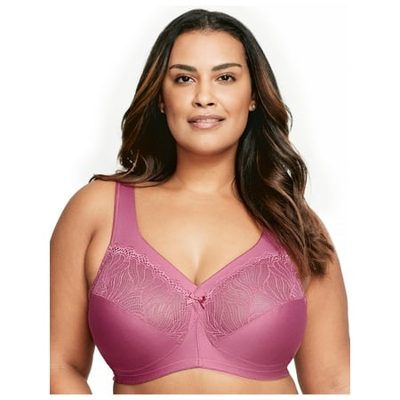 

Glamorise Full Figure Plus Size MagicLift Natural Shape Support Bra Wirefree #1010