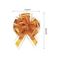 thumbnail image 2 of 12pcs 9" Extra Large Pull Bow Metallic Gift Wrapping Bows Ribbon Organza Rose Gold for Wedding Baskets Presents, 2 of 6