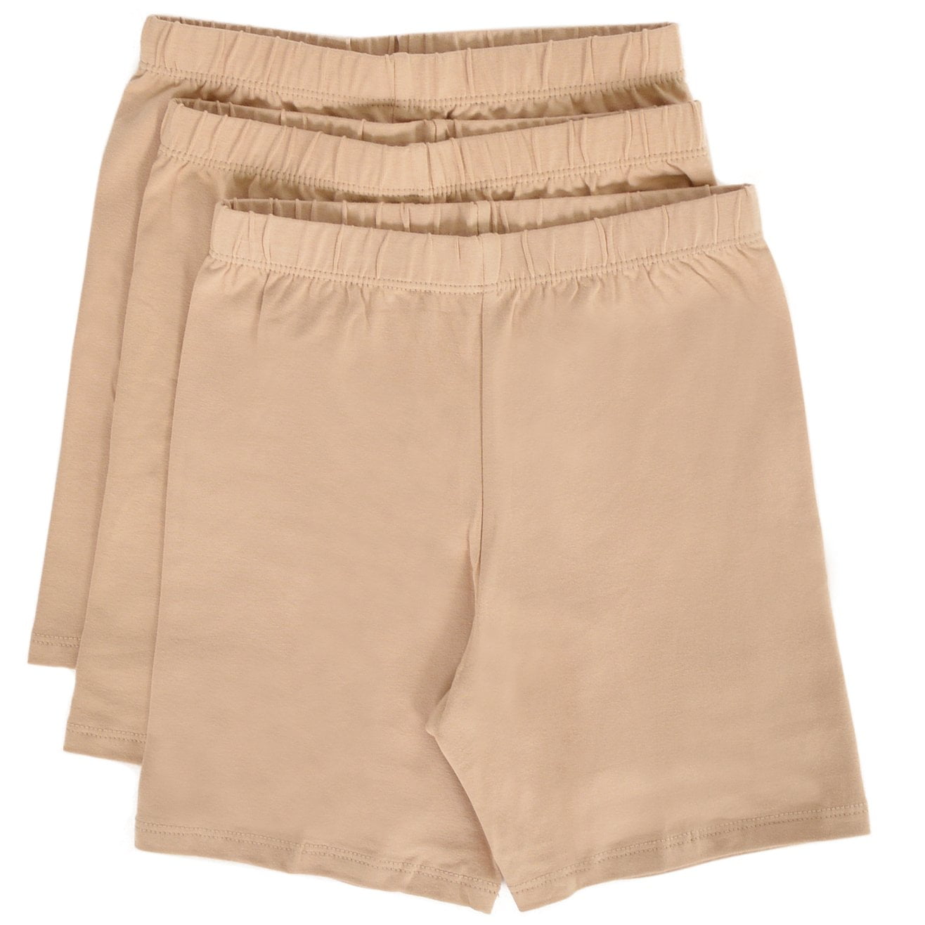 beige biker shorts