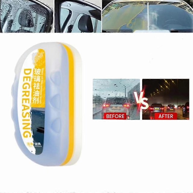 Arhdcompuly Automotive Oil Film Cleaning Brush, Libertyzeay Glass Cleaning Board
