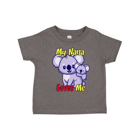 

Inktastic My Nana Loves Me Koala Gift Toddler Boy or Toddler Girl T-Shirt