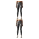 thumbnail image 2 of Leggings de cuero para mujer Minnieouse Gris 4XL 2piezas, 2 of 6
