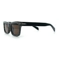 thumbnail image 6 of Mens Classic Narrow Rectangle Horn Rim Hipster Hustler Dad Shade Sunglasses Slate - Brown, 6 of 8