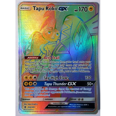 Pokemon Sun Moon Guardian Rising Tapu Koko Gx 153145
