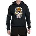 thumbnail image 2 of Wild Bobby Day Of The Dead Sugar Skull Pop Culture Unisex Graphic Hoodie Sweatshirt, Black, 3X-Large, 2 of 5