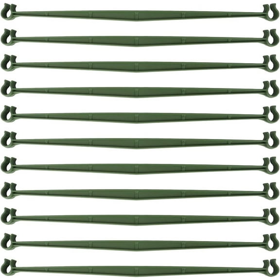 NOGIS 24PCS Stake Arms for Tomato Cage,Expandable Trellis Connectors-11.8" with 2 Buckles for Tomato Cage Attach 11mm Diameter Plant Stakes