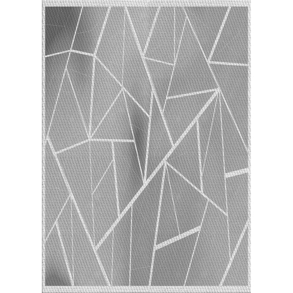 Ahgly Company Machine Washable Indoor Rectangle Transitional Gray Area Rugs, 7' x 10'