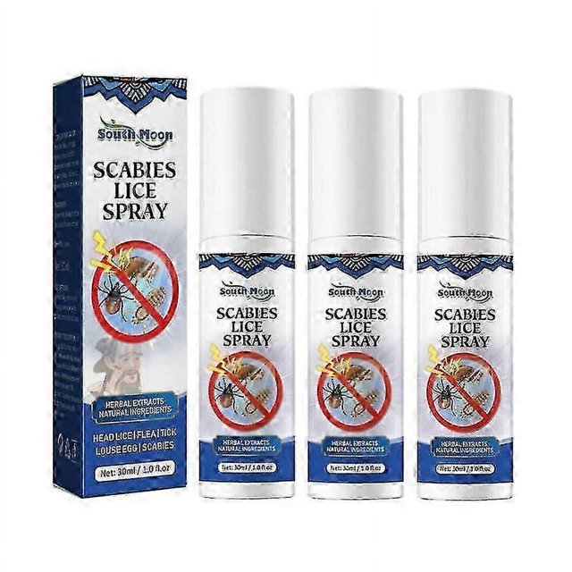 3pcs Head Lice Removal Spray Hair Removes Lice And Fleas Removes Lice Eggs An