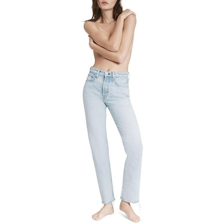 Rag & Bone Womens Maya High Rise Ankle Straight Leg Jeans Blue 27