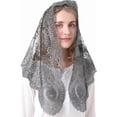 thumbnail image 2 of Triangular Mantilla Lace Head Covering Mass Catholic Church Veils, 2 of 7