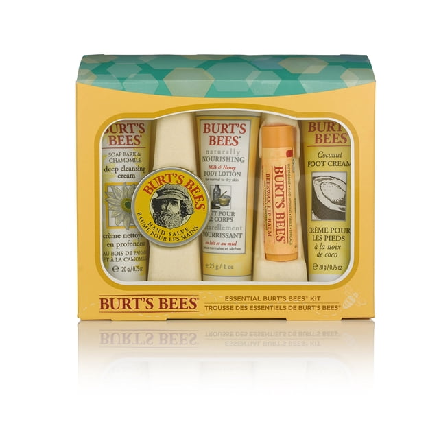 Kit esencial Burt's Bees de tamaño de viaje con 5 productos