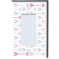 thumbnail image 2 of Pink, and Grey Arrow Print Pattern Light Switch Plate and Outlet Covers Arrows Woodland Forest Nursery Wall Decor for Baby Girls, 2 of 2
