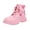 Pink, variant on Toddler Cowboy Boots Ankle Boots with Side Zipper Hearts Pattern Mid Calf Western Boots Tall Riding Bowknot Boots