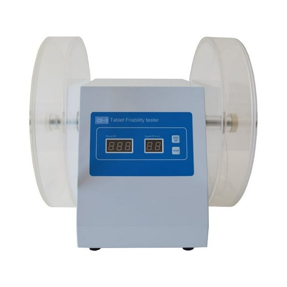 EQCOTWEA CS-3 Friability Analysing Tester Tablet Friability Apparatus Brittleness Test Counter Plastic