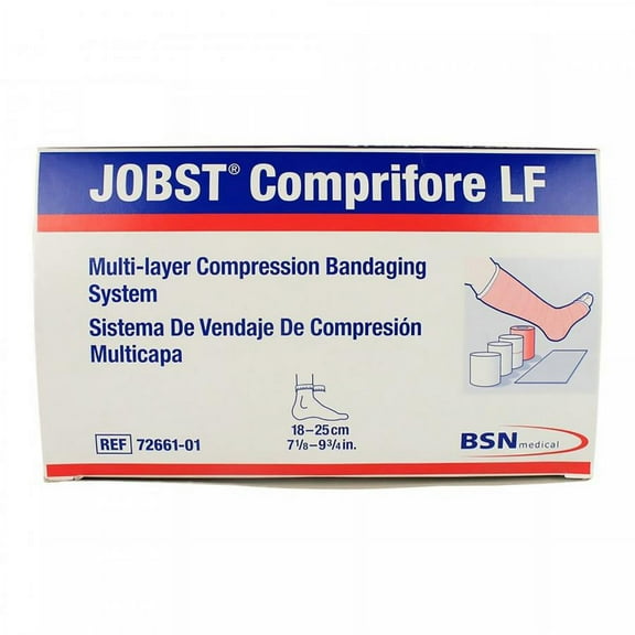 Jobst Comprifore LF 4-Layer Compression Bandage System, Ankle, Latex-free, 7 to 10 Inches, Non-sterile, 1 Count