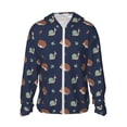 thumbnail image 1 of Lsque Hedgehog And Snail Pattern UPF 50+ Lightweight Sun Protection Men's Women's Long Sleeve Shirt, Hoodie Performance -Small, 1 of 7