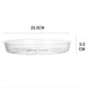thumbnail image 4 of Paquete de 4 Platillos Transparentes para Plantas, Platillos de Plástico para Plantas de 10 Pulgadas, Bandeja para Plantas Más Gruesa, Maceta para Jardín Interior y Exterior, 4 of 5